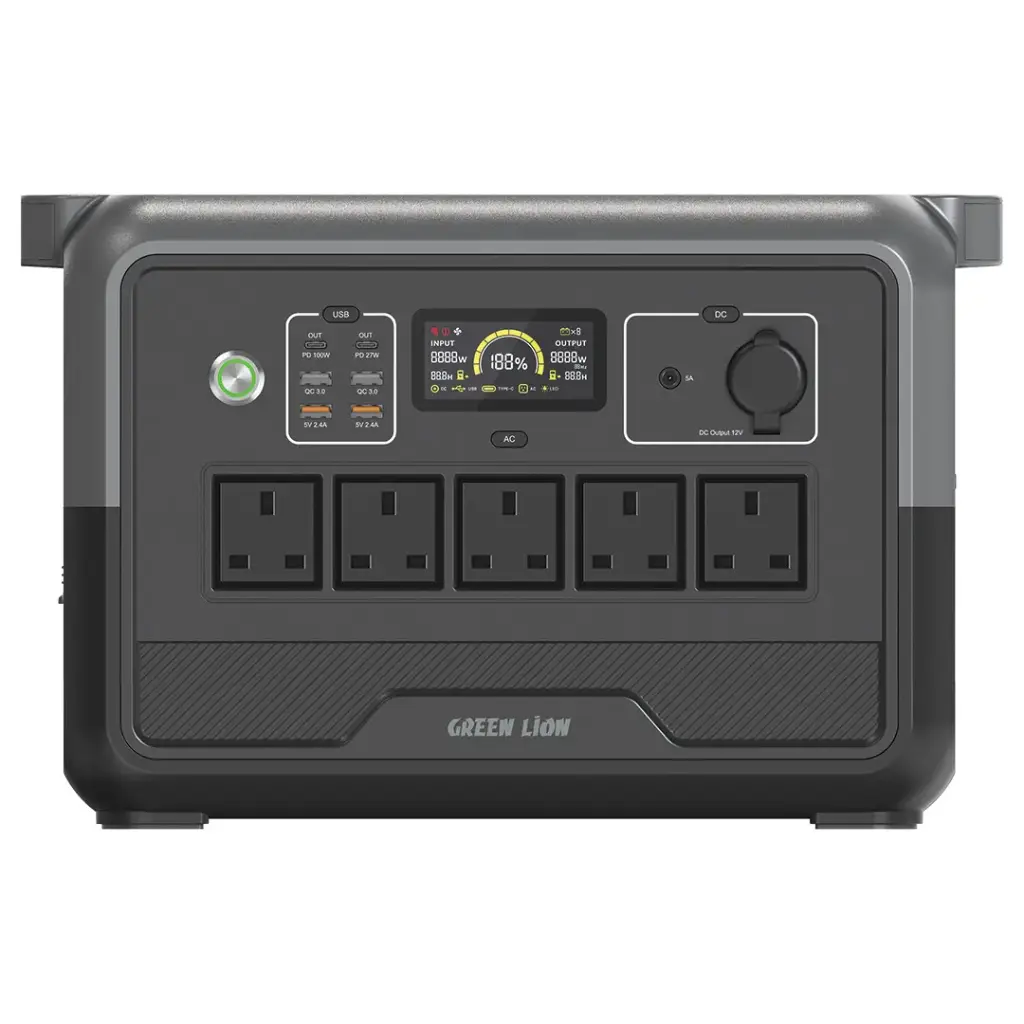 Green Lion PGX1200 Power Station with 45000mAh Battery Capacity