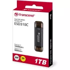 Transcend 1TB ESD310 USB 3.2 Gen 2 Portable SSD (Black) Up to 1050 MB/s 3D NAND