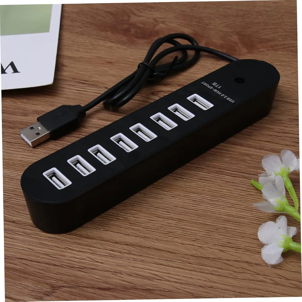 Mikikit 8 port high speed USB splitter extension for  PC