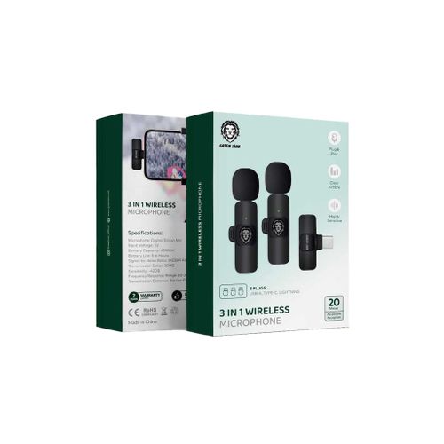 Greenlion 3 in 1 wireless microphone 