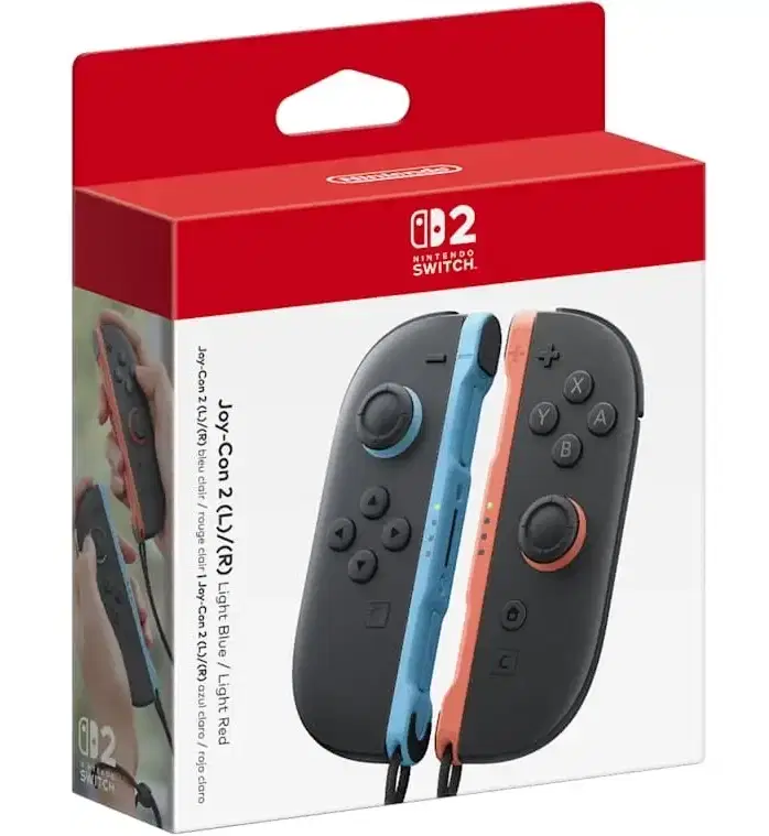 Nintendo Switch 2 Joy-Con Controllers (Light Blue/Light Red)