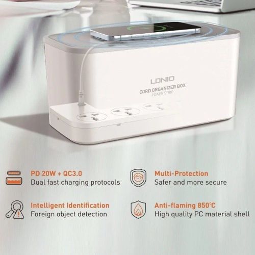 Ldnio Scw5354 Cord Organizer Strip Box