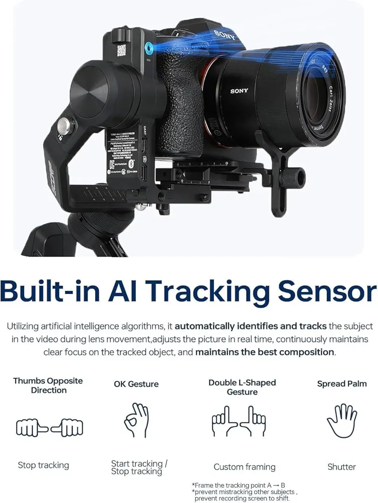 eiyuTech SCORP Mini 2 Kit Camera Stabilizer with AI Tracker