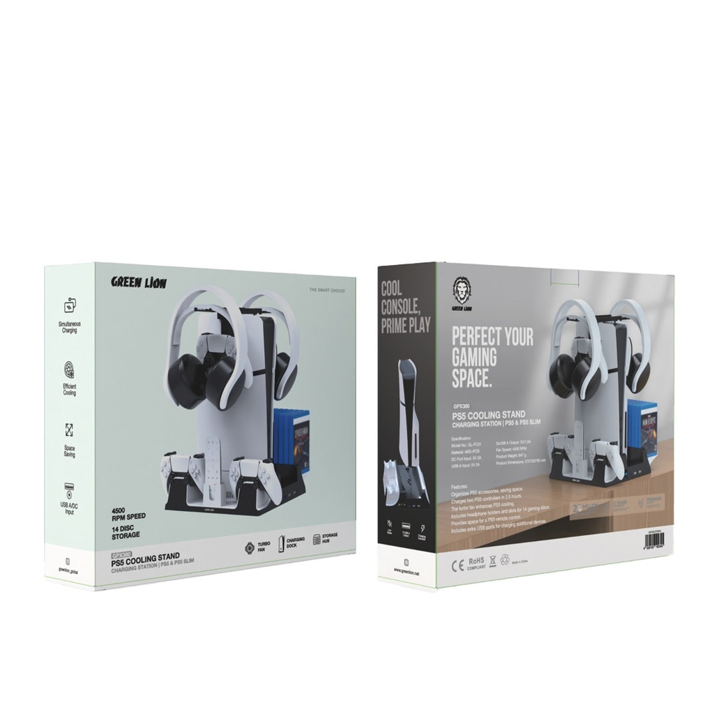 Green Lion PS5 Cooling Stand Charging