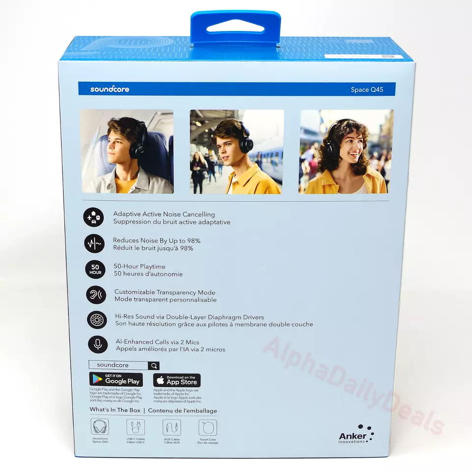 Soundcore Anker Space Q45 Wireless ANC Over Ear Headphones 