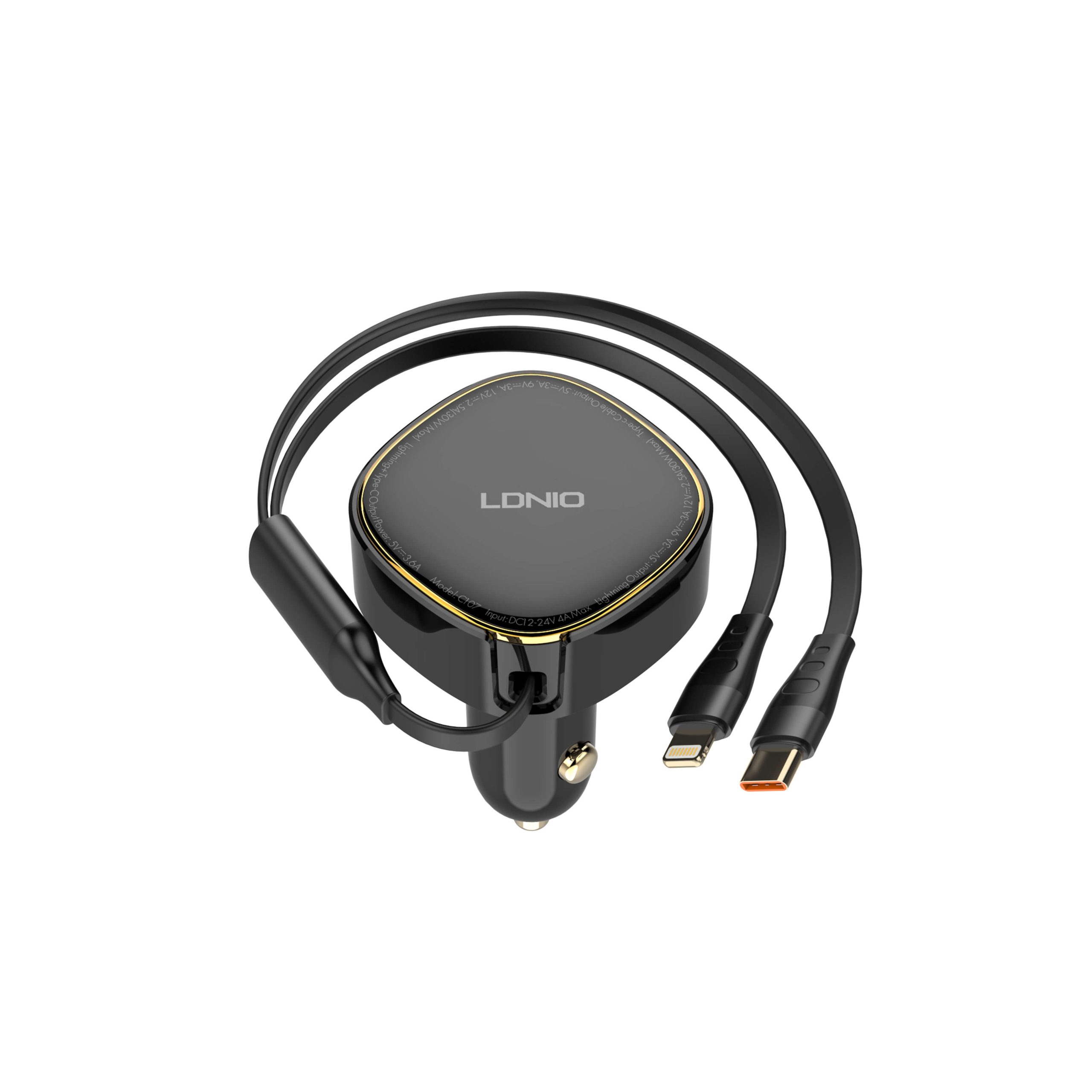 Ldnio C107 30W 2-in-1Car Charger