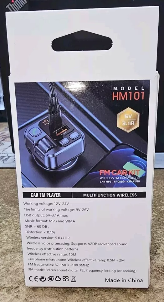 POOLEE BT55 Bluetooth Car Charger 30W PD Fast Charging & Hands-Free Calling with FM Transmitter