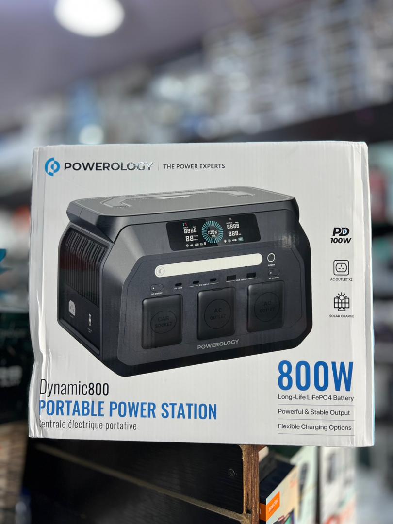 Powerology Dynamic800 Portable Power Station 800W - Black
