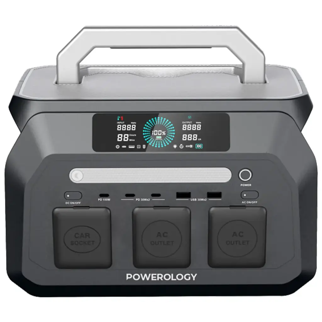 Powerology Dynamic800 Portable Power Station 800W - Black