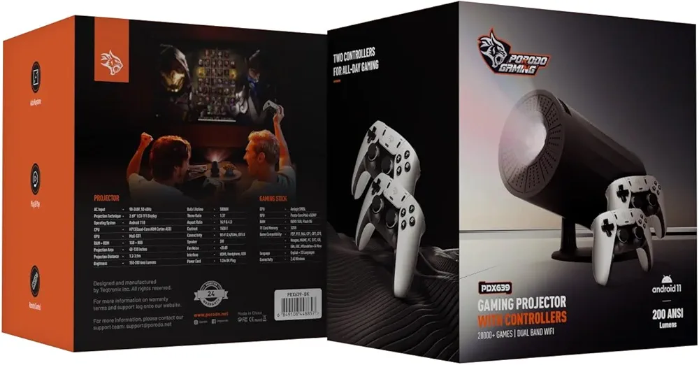 Porodo Gaming 4K Projector Android 11