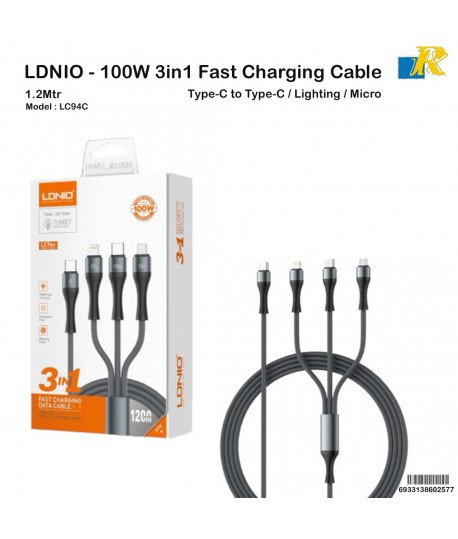 Ldnio 3 in 1 data cable
