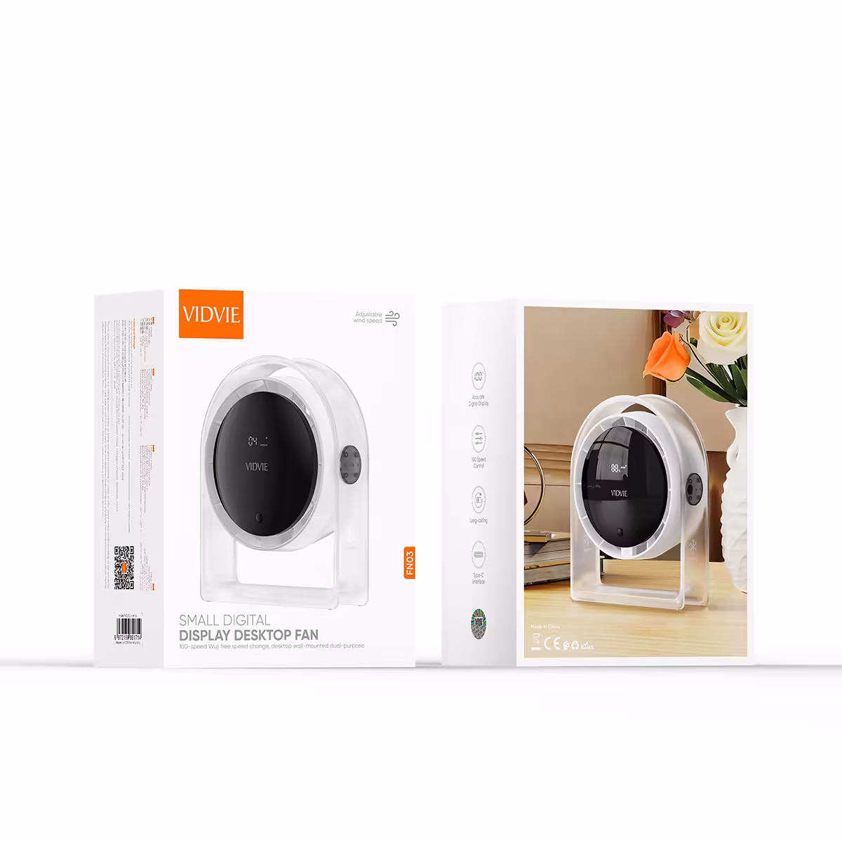 Vidvie FN03 small digital display desktop fan