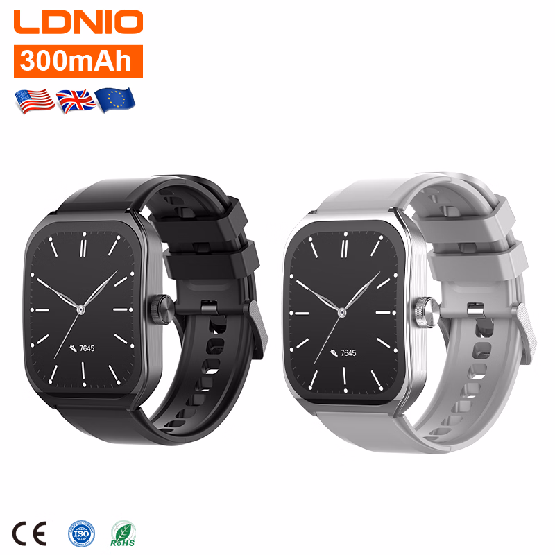 dnio Sw04 2025 New Smart Fashion1.96'' Touch Screen Watch Men Women Blue Tooth Call 100+ Sport Modes Heart Rate IP68 waterproof Smartwatch Sleep Monitoring