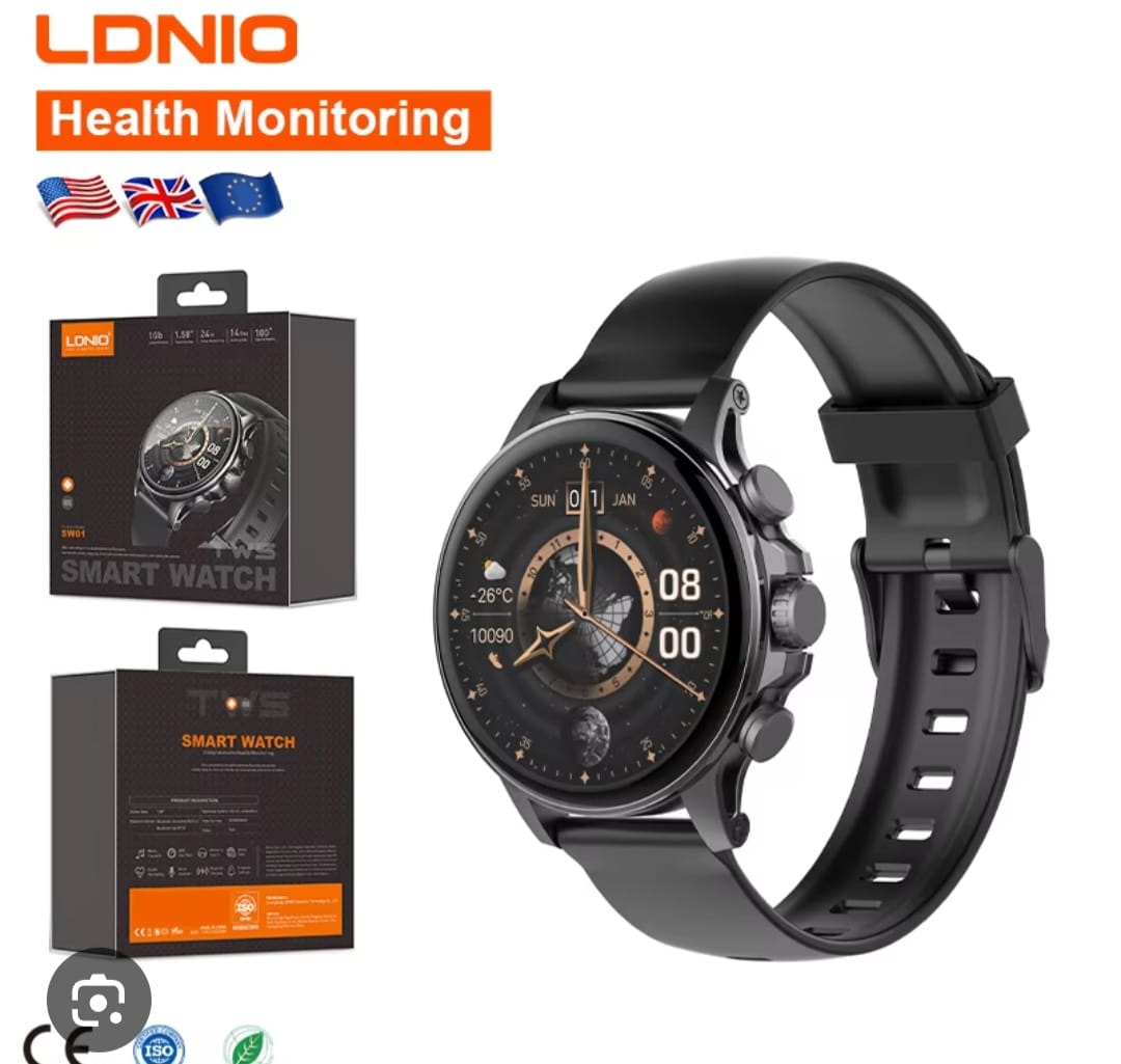 Ldnio Sw01 Smart Watch 1.58" HD Smartwatch with 110 Sports Modes