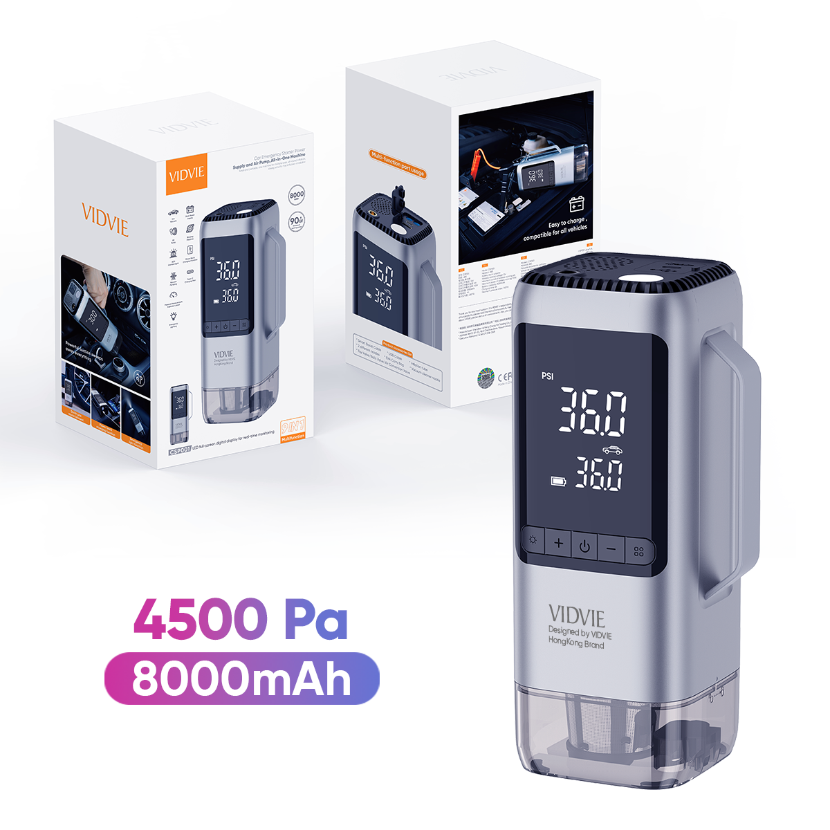 VIDVIE CSP001 9-in-1 Car 