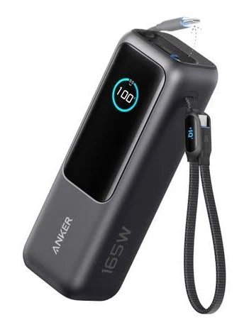 Anker Laptop Power Bank (, 165w, Built-in and Retractable Cables)