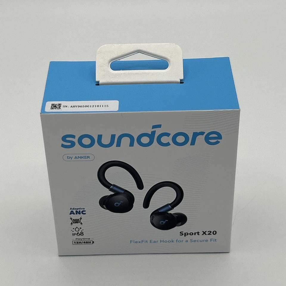 soundcore Sport X20 True-Wireless Earbuds Extendable Sport Ear Hook Noise Cancel