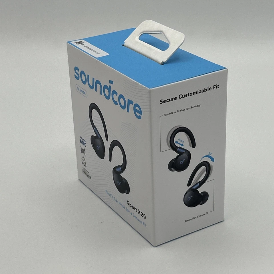 soundcore Sport X20 True-Wireless Earbuds Extendable Sport Ear Hook Noise Cancel