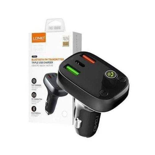 LDNIO Bluetooth FM Transmitter. Triple USB Car Charger
