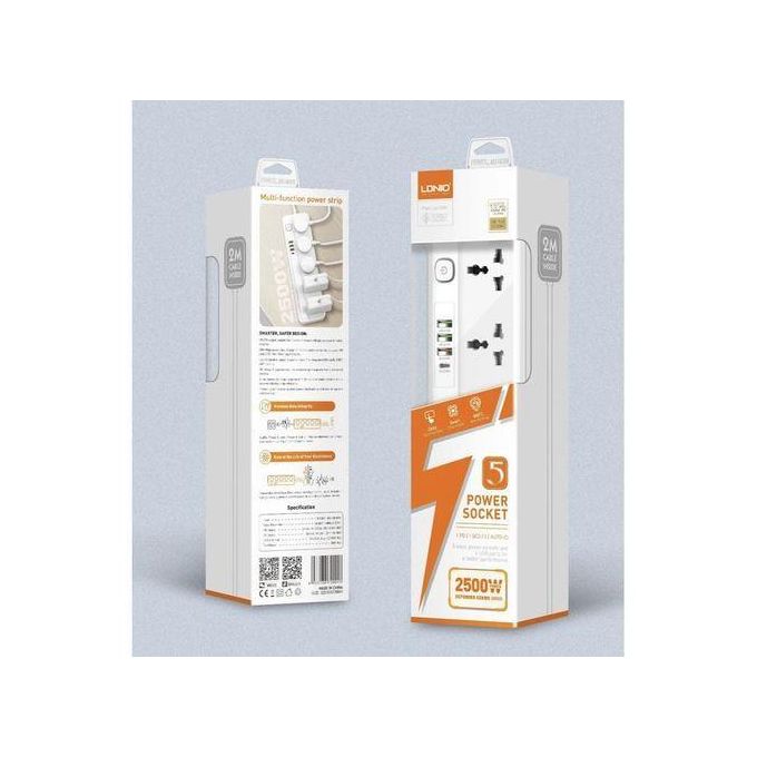 LDNIO SC5415 5 Socket 3 USB PD Power Socket